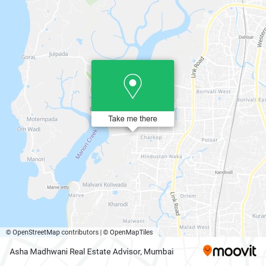 Asha Madhwani Real Estate Advisor map