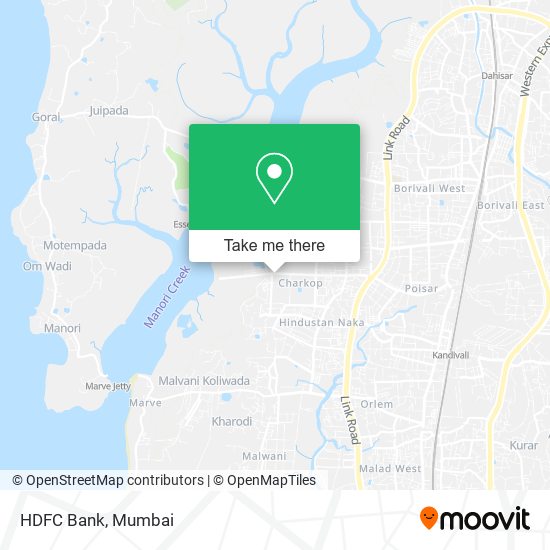 HDFC Bank map