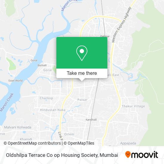 Oldshilpa Terrace Co op Housing Society map