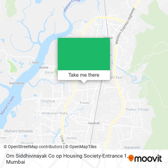 Om Siddhivinayak Co op Housing Society-Entrance 1 map