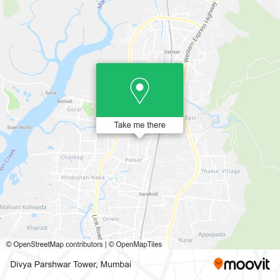 Divya Parshwar Tower map