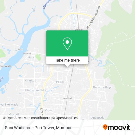 Soni Wadishree Puri Tower map