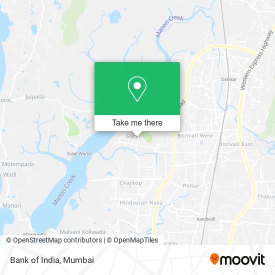 Bank of India map