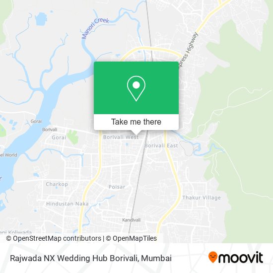 Rajwada NX Wedding Hub Borivali map