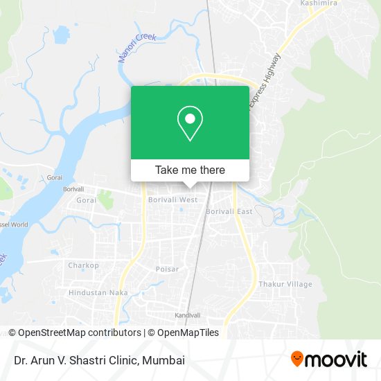 Dr. Arun V. Shastri Clinic map