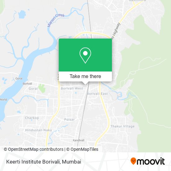 Keerti Institute Borivali map