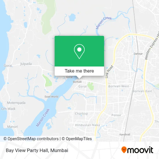 Bay View Party Hall map