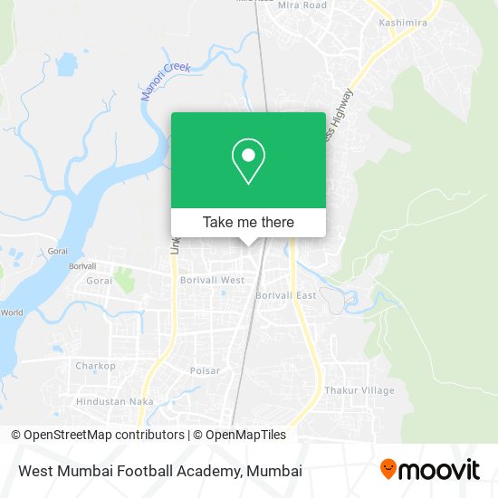 West Mumbai Football Academy map