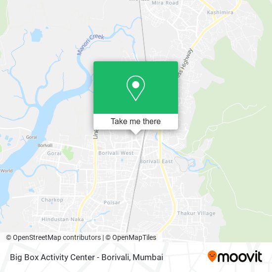 Big Box Activity Center - Borivali map