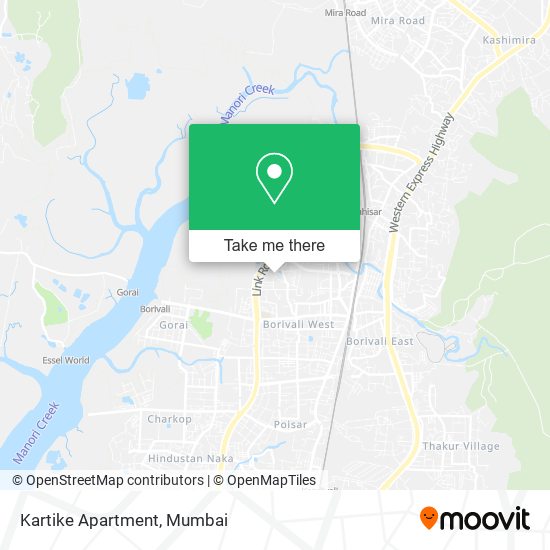 Kartike Apartment map