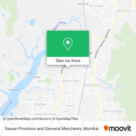 Sawan Provision and Gemeral Merchants map