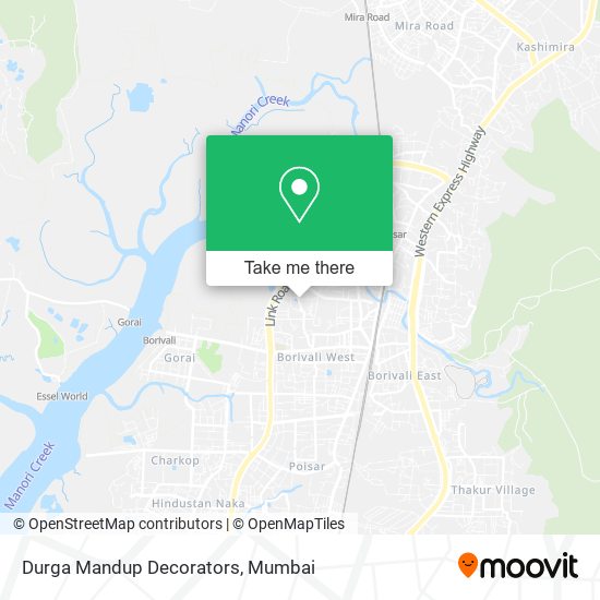 Durga Mandup Decorators map