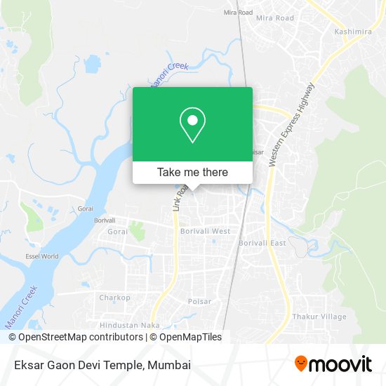 Eksar Gaon Devi Temple map