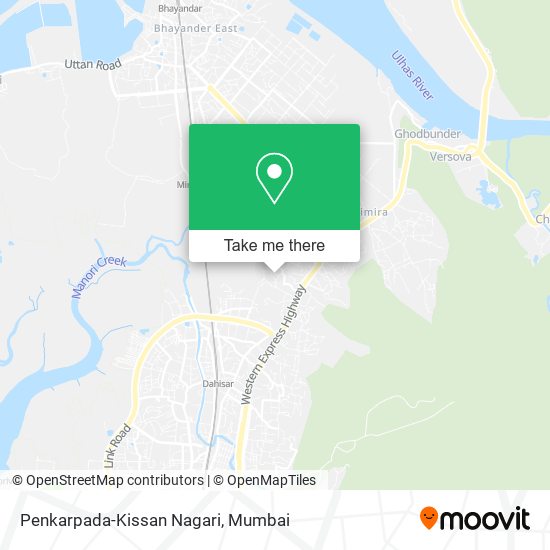 Penkarpada-Kissan Nagari map