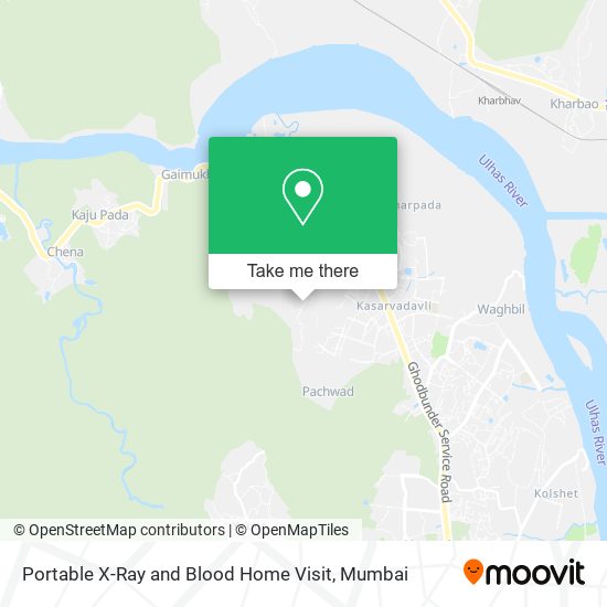 Portable X-Ray and Blood Home Visit map