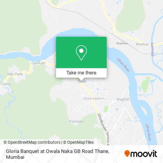 Gloria Banquet at Owala Naka GB Road Thane map