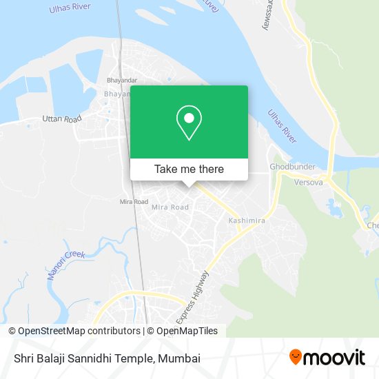 Shri Balaji Sannidhi Temple map