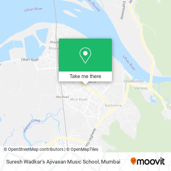 Suresh Wadkar's Ajivasan Music School map