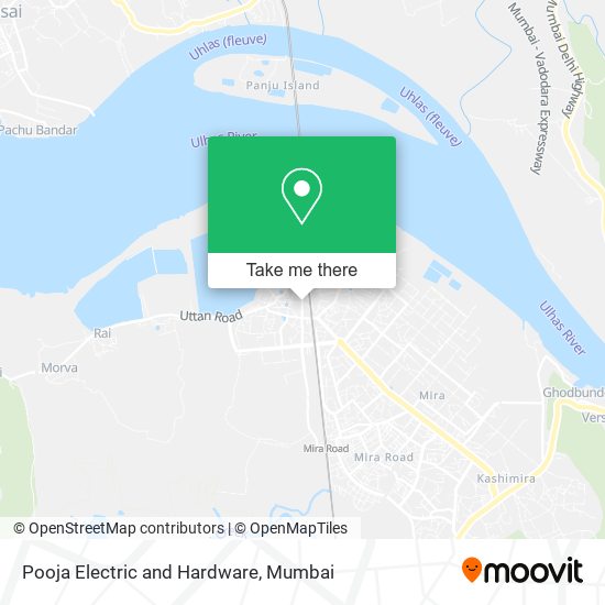 Pooja Electric and Hardware map