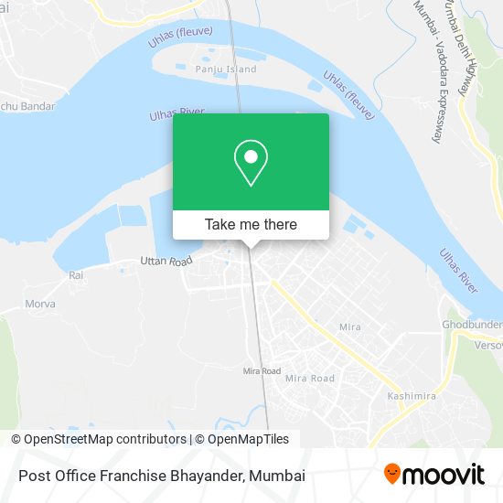 Post Office Franchise Bhayander map
