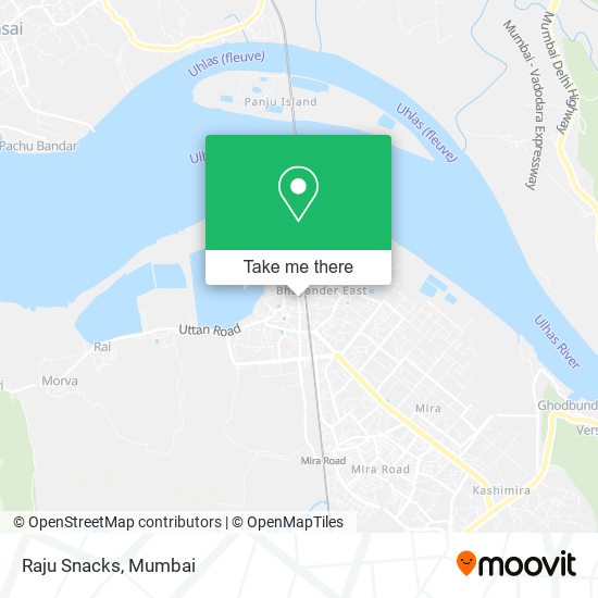 Raju Snacks map