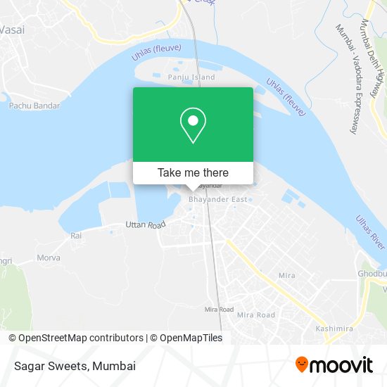 Sagar Sweets map