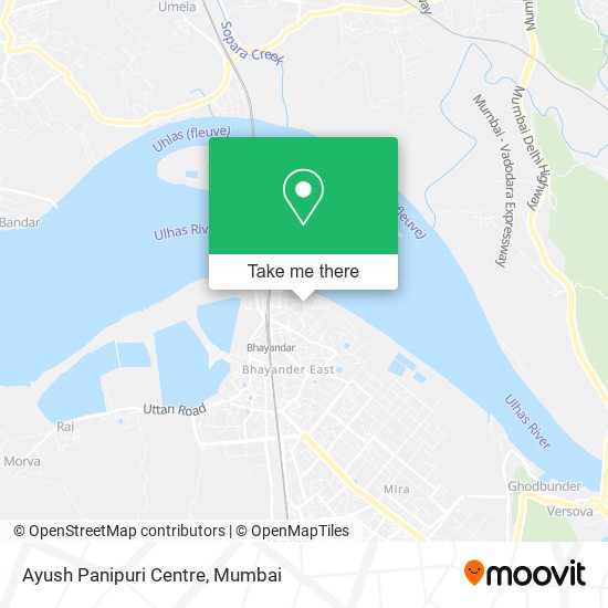 Ayush Panipuri Centre map