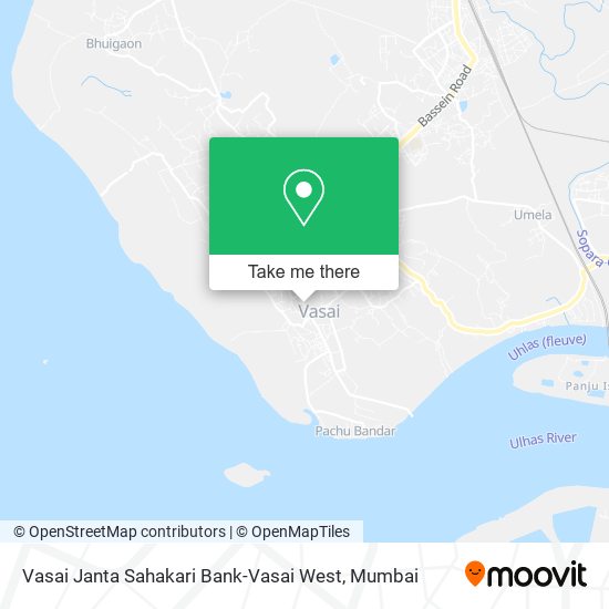 Vasai Janta Sahakari Bank-Vasai West map
