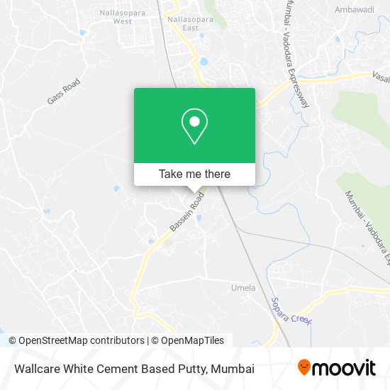Wallcare White Cement Based Putty map