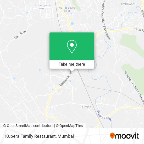 Kubera Family Restaurant map