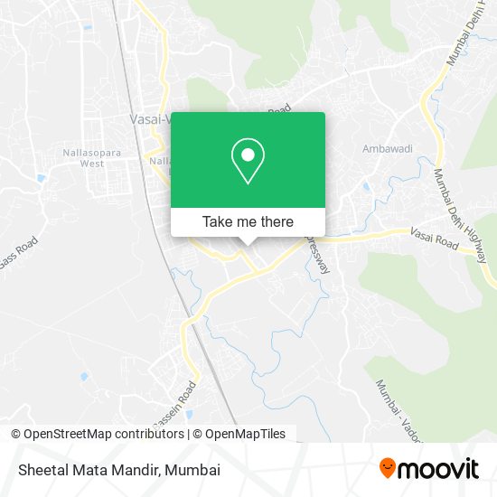 Sheetal Mata Mandir map