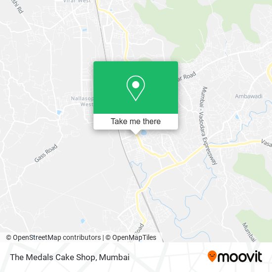 The Medals Cake Shop map