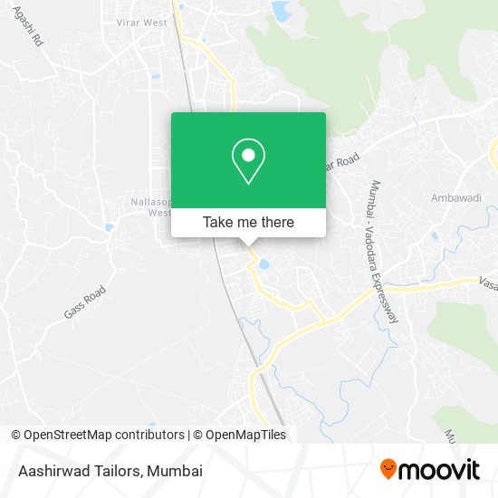 Aashirwad Tailors map