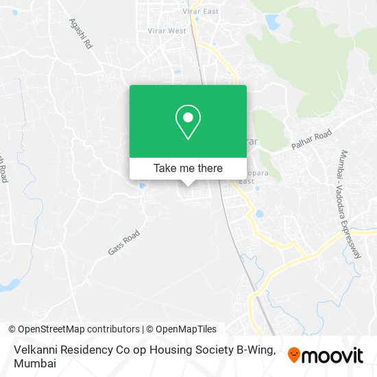 Velkanni Residency Co op Housing Society B-Wing map