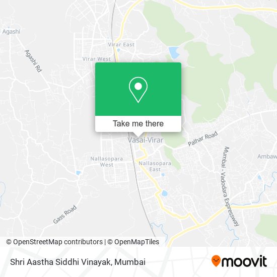 Shri Aastha Siddhi Vinayak map