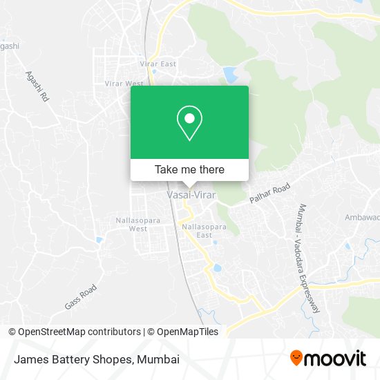 James Battery Shopes map