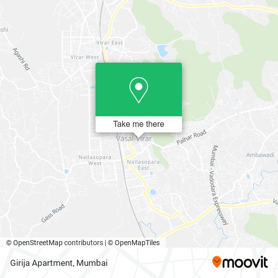 Girija Apartment map