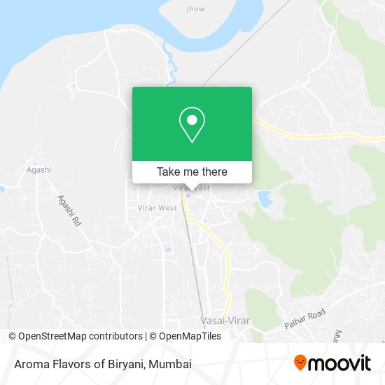 Aroma Flavors of Biryani map