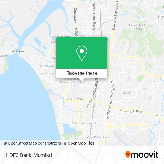 HDFC Bank map