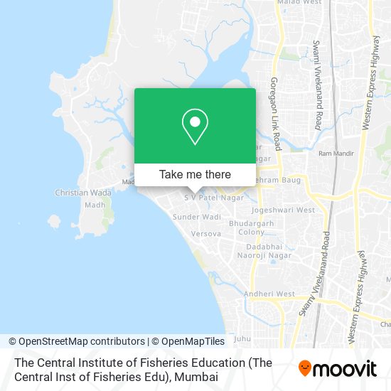 The Central Institute of Fisheries Education (The Central Inst of Fisheries Edu) map