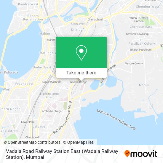 Vadala Road Railway Station East (Wadala Railway Station) map