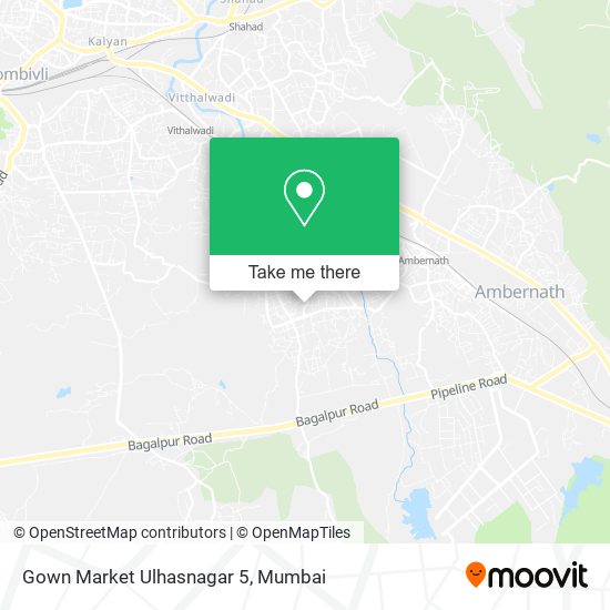 Gown Market Ulhasnagar 5 map