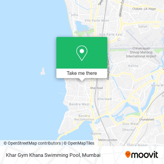 Khar Gym Khana Swimming Pool map