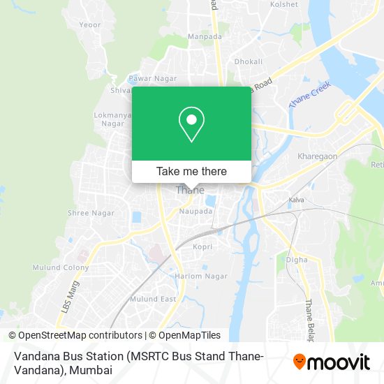 Vandana Bus Station (MSRTC Bus Stand Thane-Vandana) map