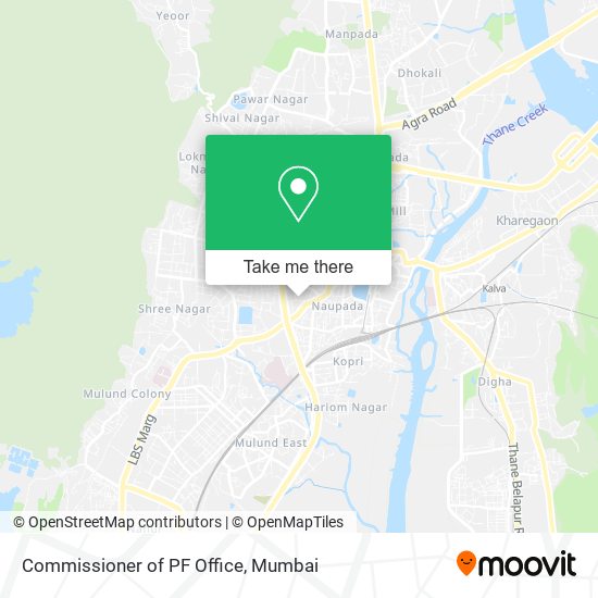 Commissioner of PF Office map