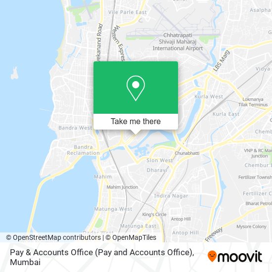 Pay & Accounts Office map