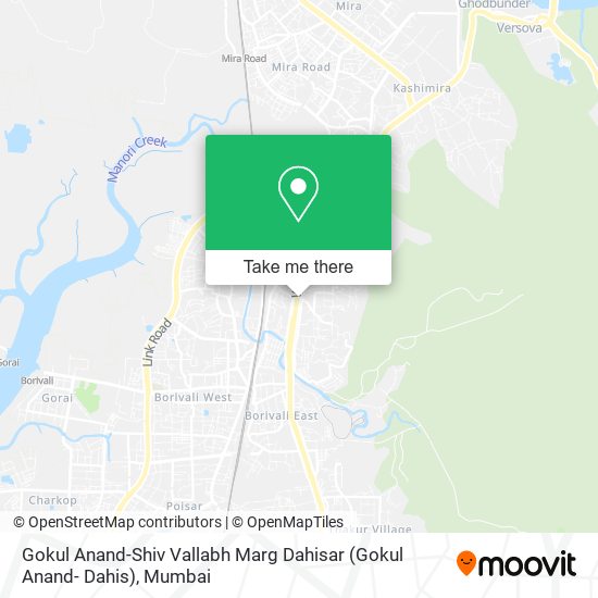 Gokul Anand-Shiv Vallabh Marg Dahisar (Gokul Anand- Dahis) map