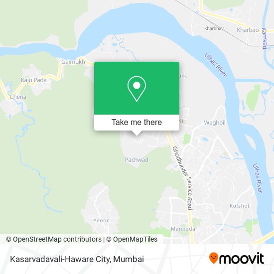 Kasarvadavali-Haware City map