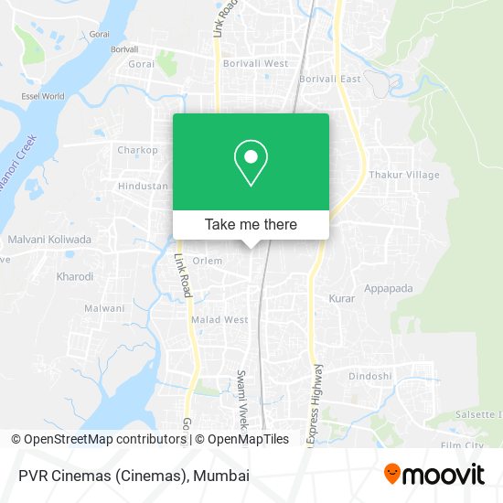 PVR Cinemas map