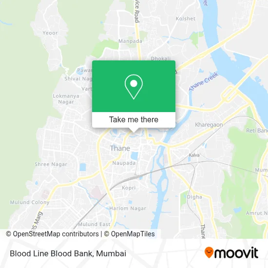 Blood Line Blood Bank map